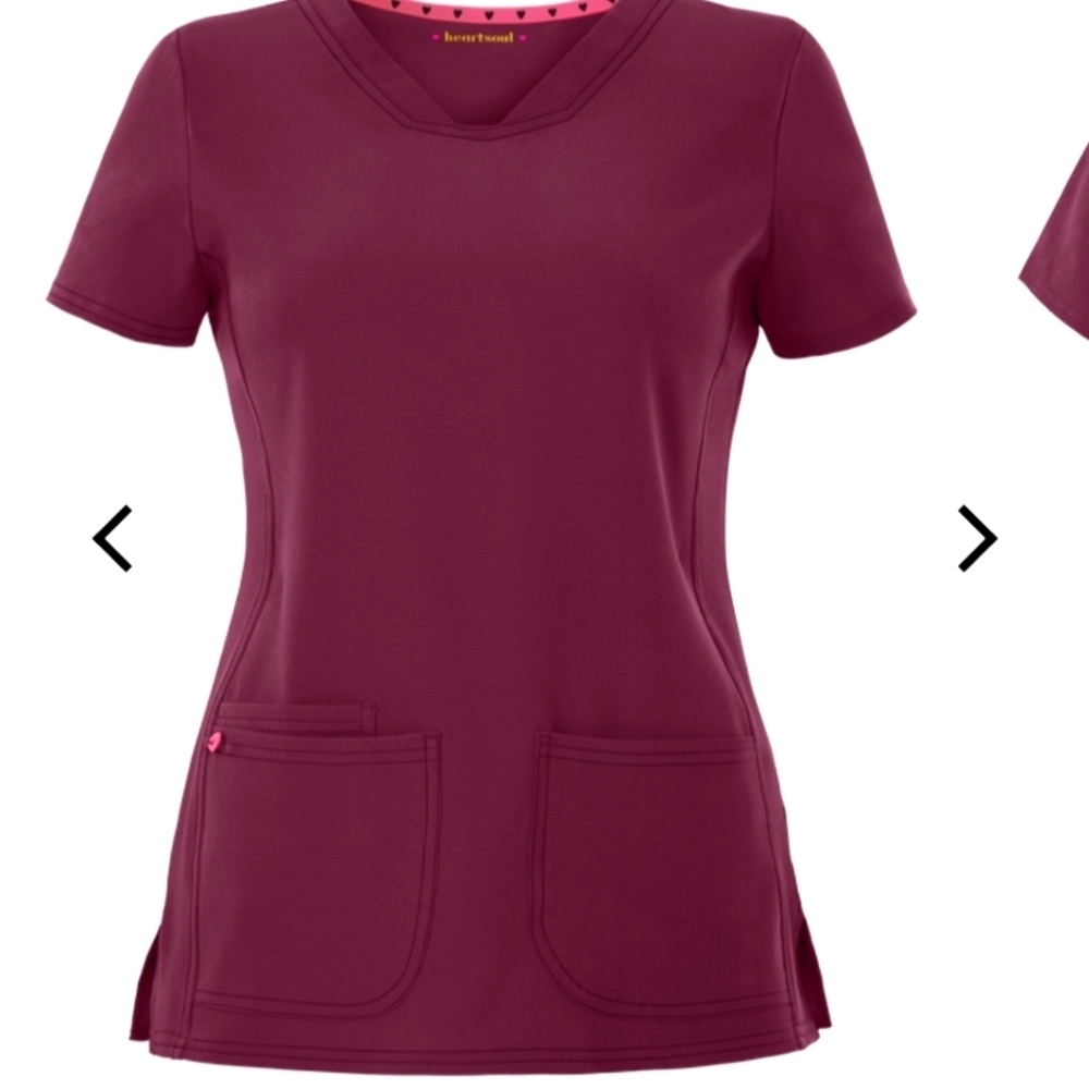 HeartSoul Scrub set color Wine L top MTall bottom